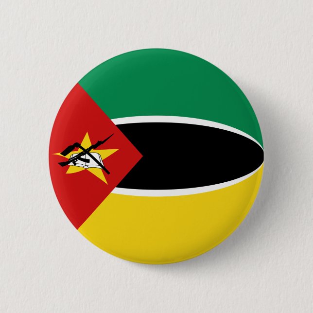 Mozambique Fisheye Flag Button (Front)