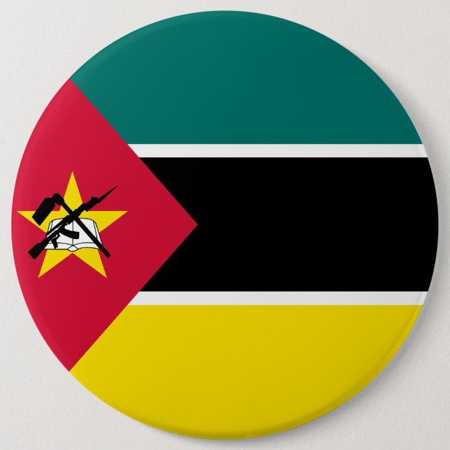 Mozambique Flag 6 Cm Round Badge (Front)