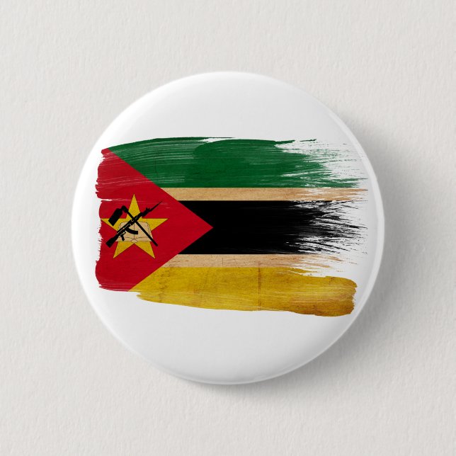 Mozambique Flag 6 Cm Round Badge (Front)