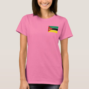 Mozambique Flag and Map dk T-Shirt