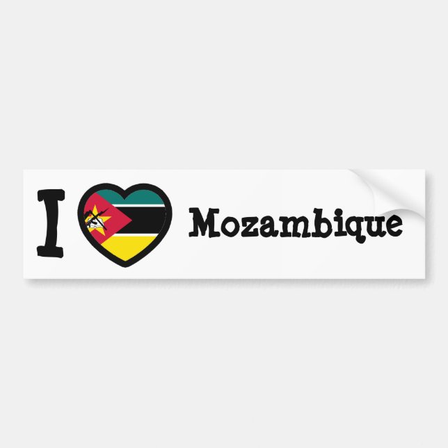 Mozambique Flag Bumper Sticker (Front)