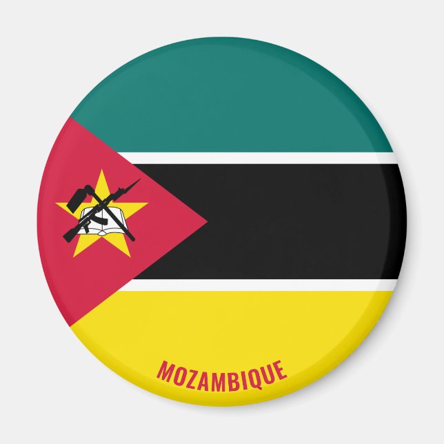 Mozambique Flag Charming Patriotic Magnet (Front)