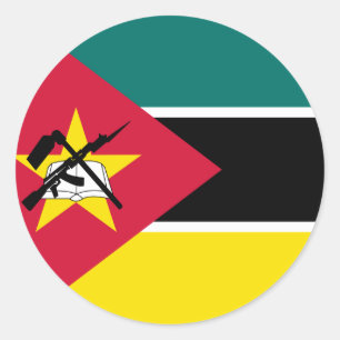 Mozambique Flag Classic Round Sticker