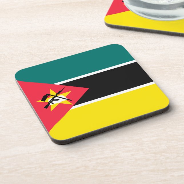 Mozambique flag coaster (Left Side)