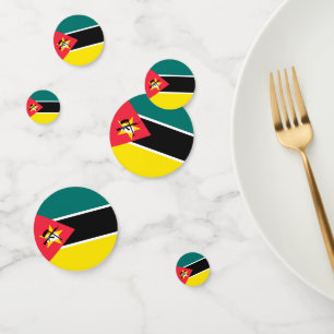 Mozambique flag confetti
