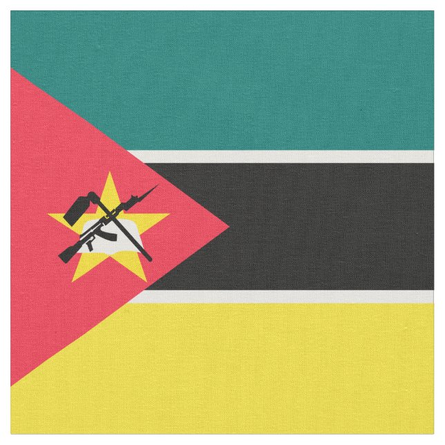 Mozambique flag fabric (Close Up)