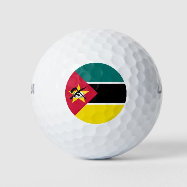 Mozambique Flag Golf Balls (Front)