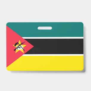 Mozambique flag ID badge