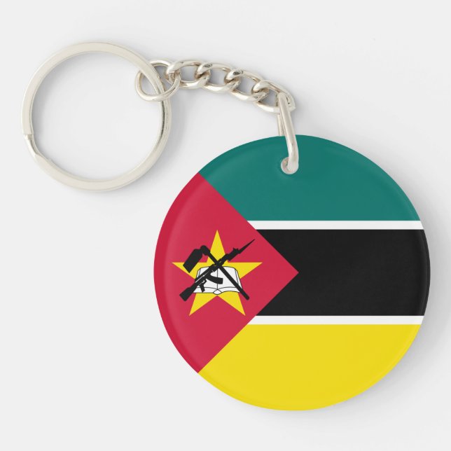 Mozambique Flag Key Ring (Front)