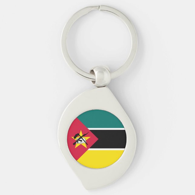Mozambique Flag Key Ring (Front)