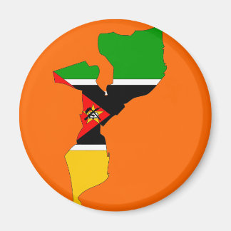 Mozambique flag map magnet