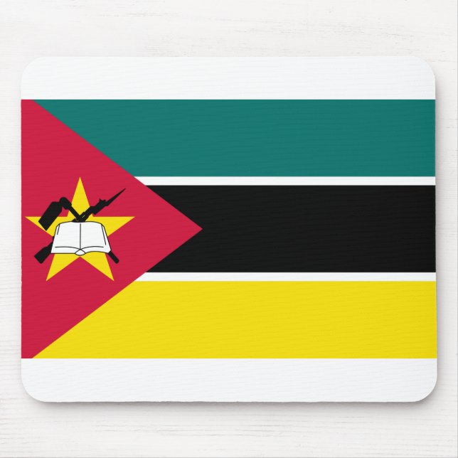 Mozambique Flag Mouse Mat (Front)
