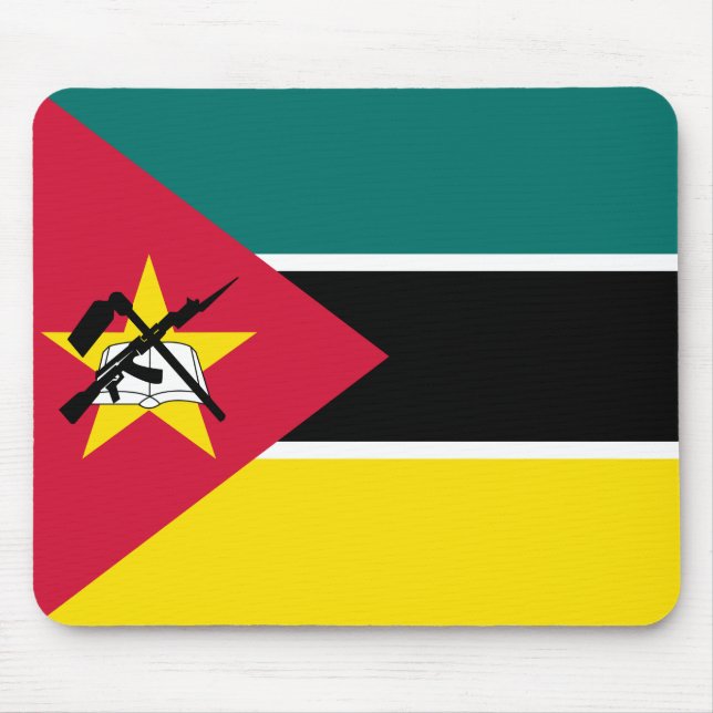 Mozambique Flag Mouse Mat (Front)
