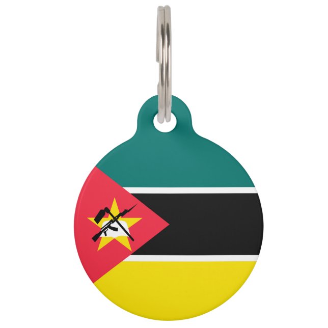 Mozambique flag pet tag (Front)