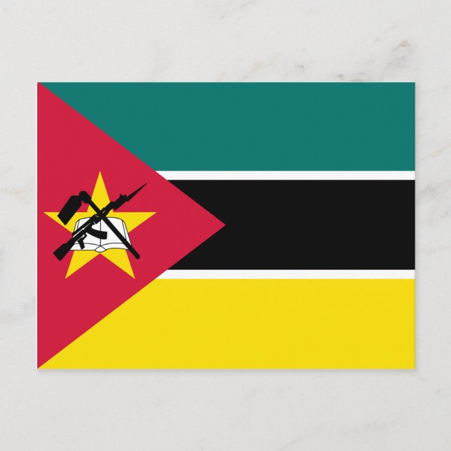 Mozambique Flag Postcard (Front)