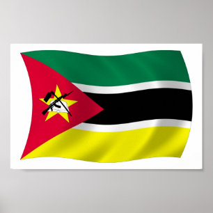 Mozambique Flag Poster Print