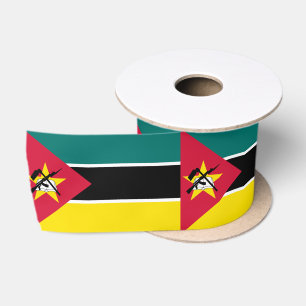 Mozambique Flag Satin Ribbon
