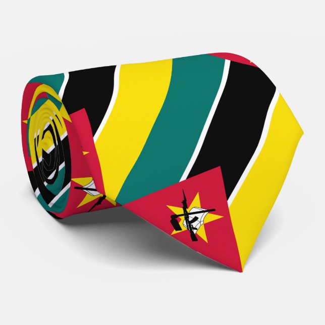 Mozambique Flag Tie (Rolled)