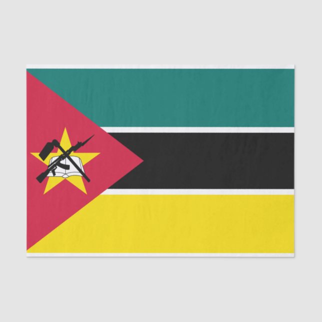 Mozambique Flag Tissue Paper (Front)