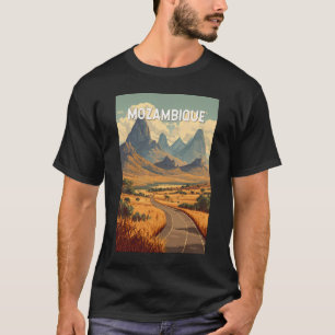 Mozambique Illustration Travel Art Vintage T-Shirt