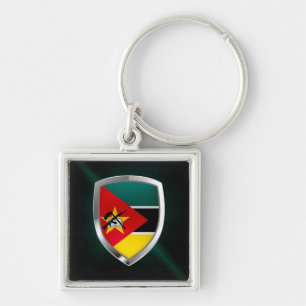 Mozambique Metallic Emblem Key Ring