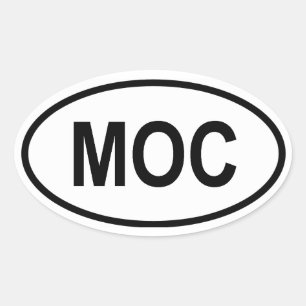 Mozambique "MOC" Oval Sticker