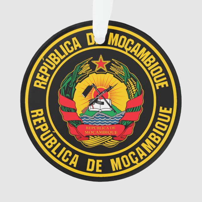 Mozambique Round Emblem Ornament (Front)