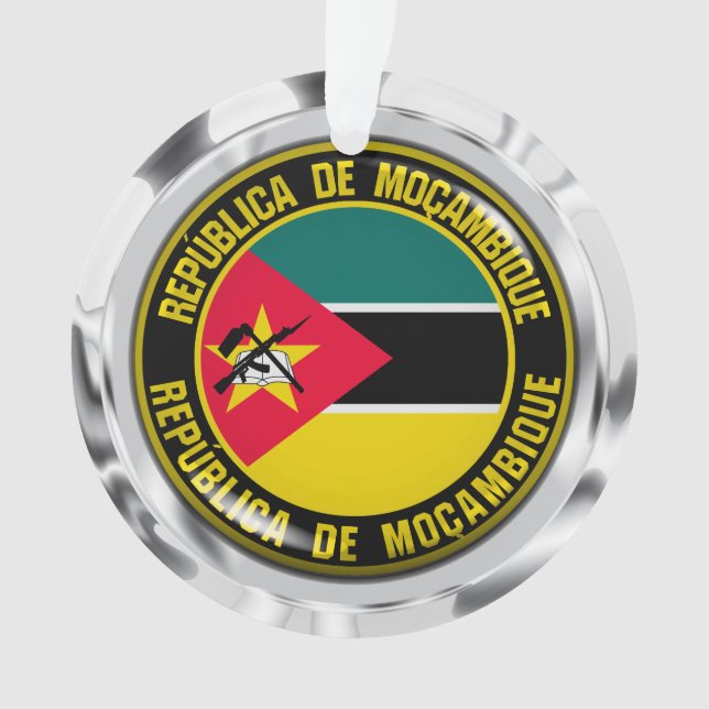 Mozambique Round Emblem Ornament (Front)