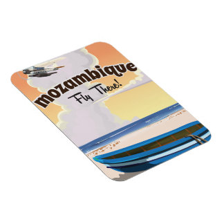 Mozambique travel poster print magnet