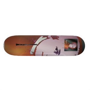 Mozart and Clarinet Skateboard