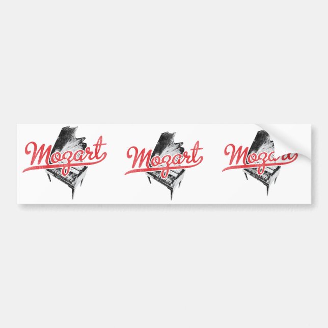 Mozart - Austrian Composer Musician Bumper Sticker (Front)