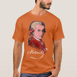 Mozart Colourful Portrait MusicClassicalPiano T-Shirt