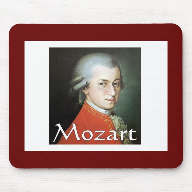 Mozart gifts for music lovers mouse mat (Front)