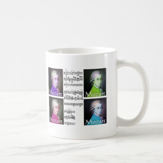 Mozart Lovers Gifts Coffee Mug (Right)