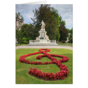 Mozart Memorial In Burggarten Vienna Austria