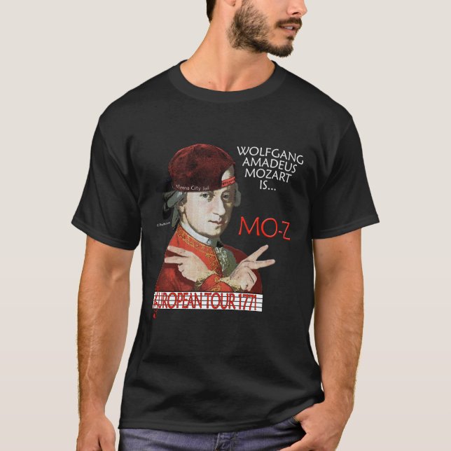 Mozart 'Mo-Z' European Tour Shirt (Men's Dark) (Front)