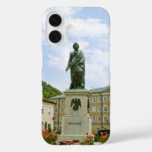 Mozart Monument in Salzburg, Austria iPhone 16 Case