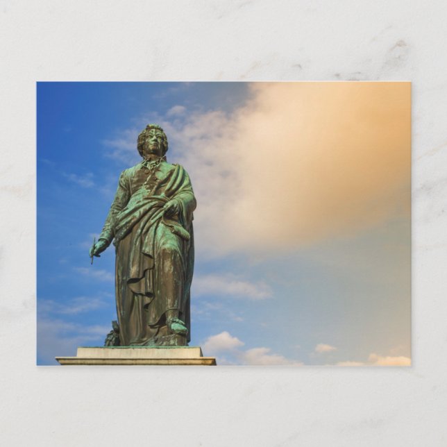Mozart monument, Salzburg, Austria Postcard (Front)