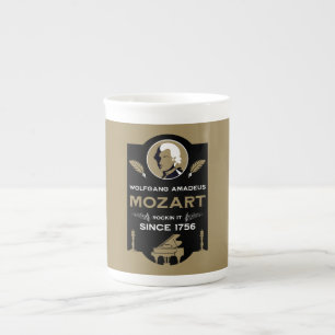 Mozart Music Lover Gift Bone China Mug