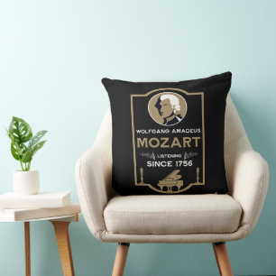 Mozart Music Lover Gift Cushion
