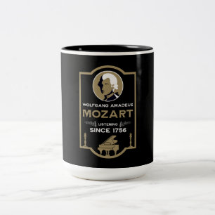 Mozart Music Lover Gift Two-Tone Coffee Mug