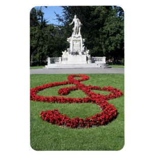 mozart music  statue magnet
