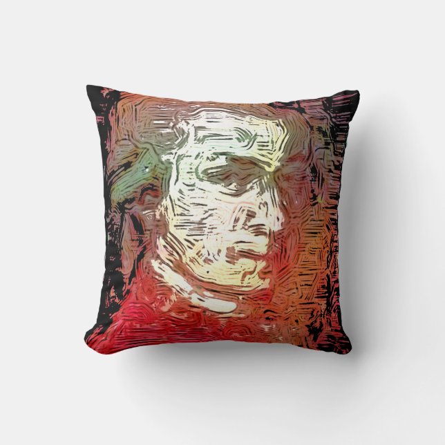 Mozart Painting Pillow (Front)