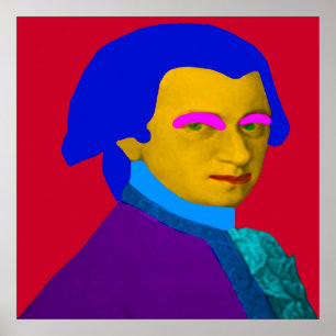 Mozart pop Art Poster