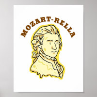 Mozart-rella Funny Music Cheese Pun Poster