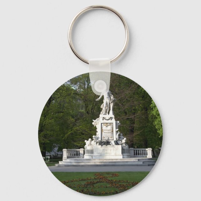 Mozart Statue Key Ring (Front)