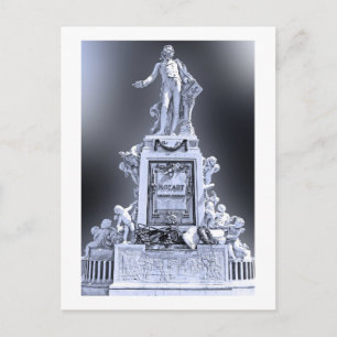 Mozart Statue Vienna Austria Postcard