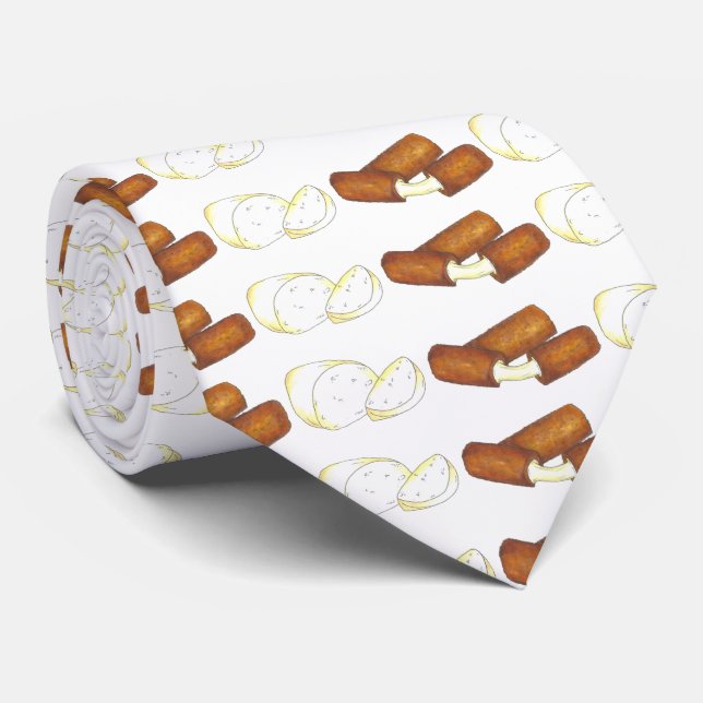 Mozzarella Cheese Sticks Foodie Junk Food Tie (Rolled)