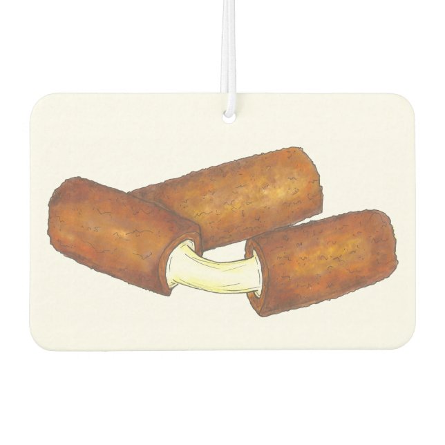 Mozzarella Cheese Sticks Junk Food Foodie Gift Car Air Freshener (Front)