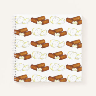 Mozzarella Cheese Sticks Junk Food Foodie Notebook